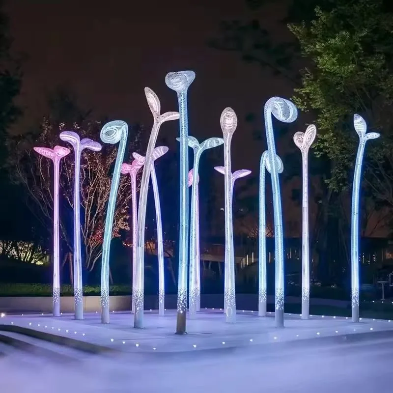 bean sprout light for night tour and landscape projects — Interactive Lighting Installation series by Dengqi Lighting