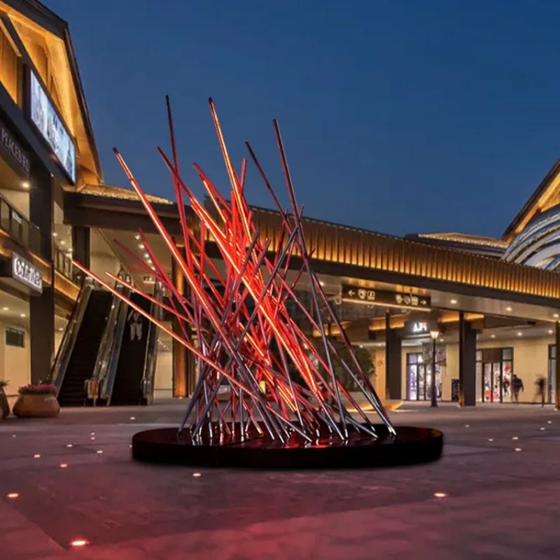 simulated bonfire light for night tour and landscape projects — Interactive Lighting Installation series by Dengqi Lighting