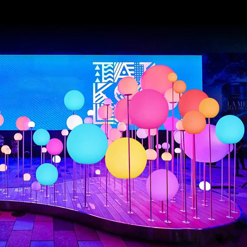 breathing light installation for night tour and landscape projects — Interactive Lighting Installation series by Dengqi Lighting