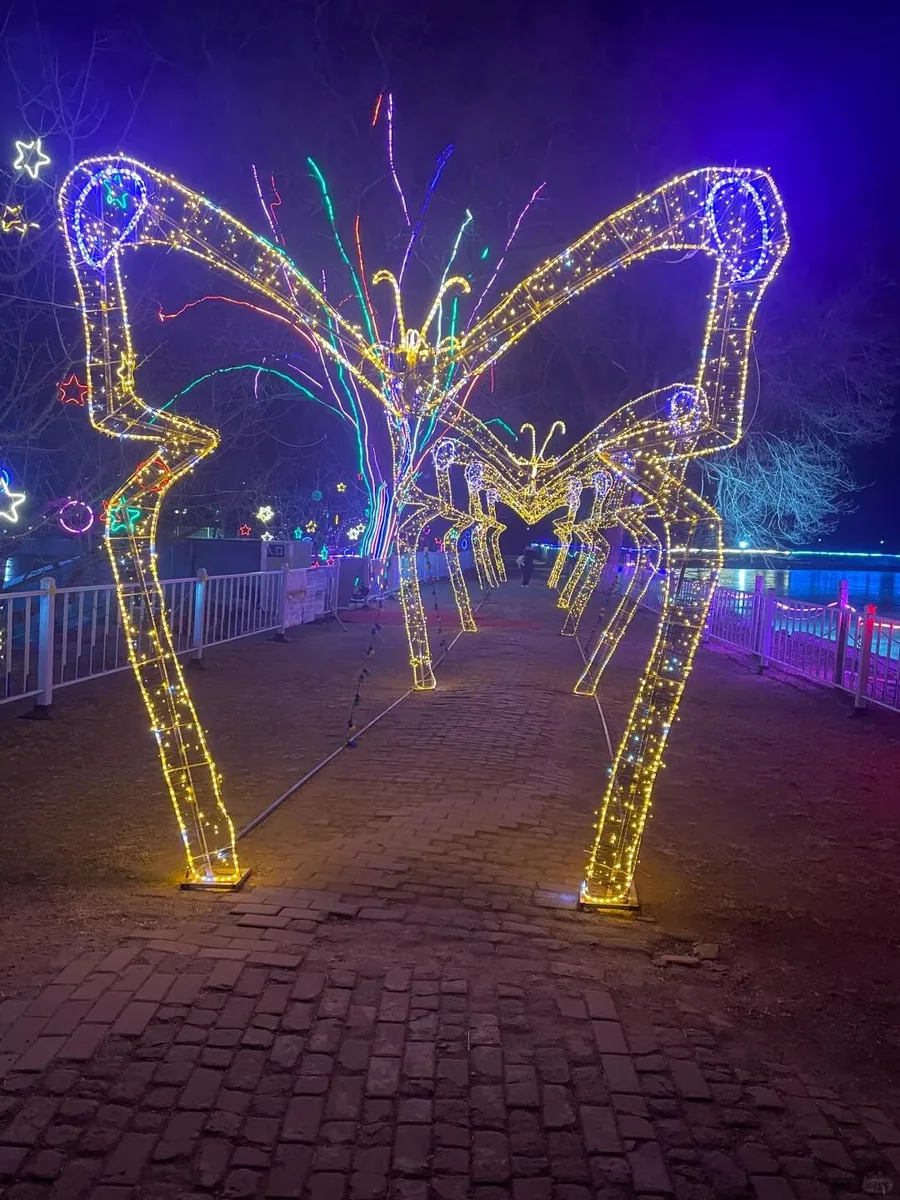 butterfly motif light for night tour and landscape projects — Motif & Sculptural Light series by Dengqi Lighting