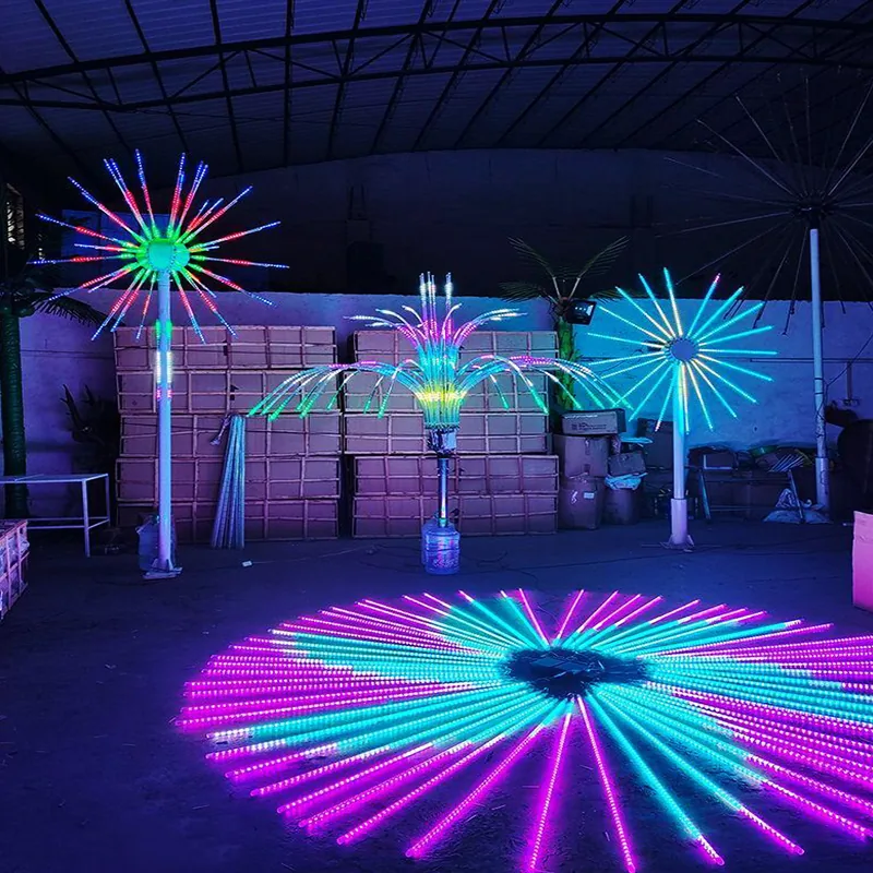 digital electronic firework display for night tour and landscape projects — Interactive Lighting Installation series by Dengqi Lighting