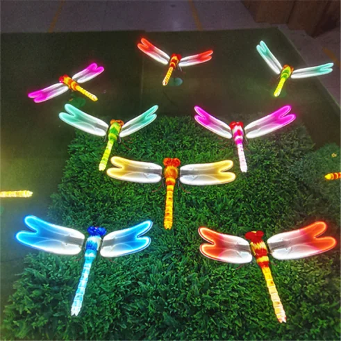 glowing dragonfly — dynamic insect landscape light by Dengqi Lighting