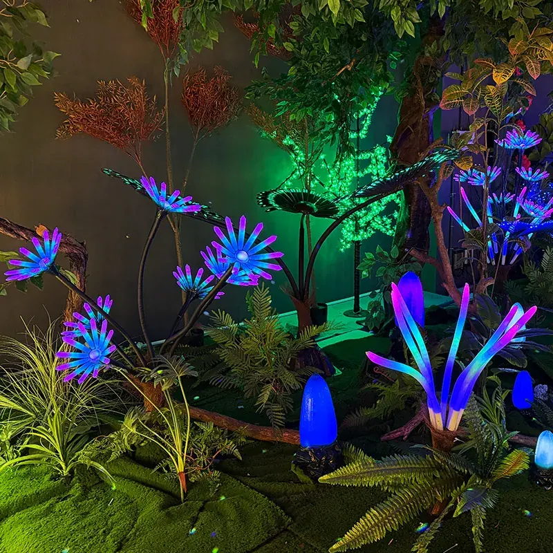 dream daisy light for night tour and landscape projects — Avatar LED Plant series by Dengqi Lighting