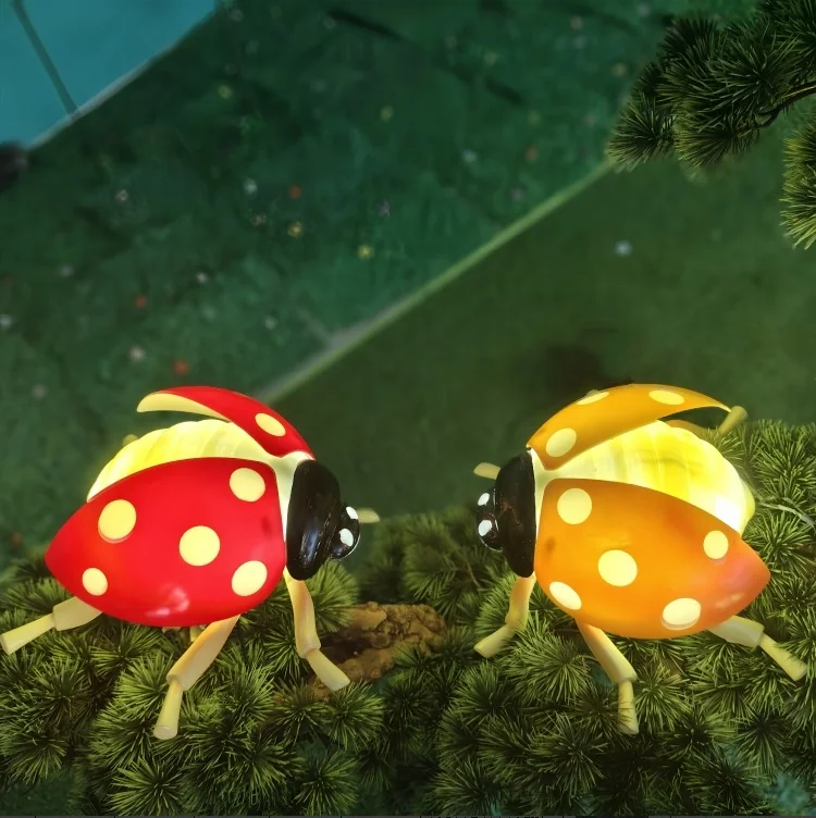 glowing ladybug — dynamic insect landscape light by Dengqi Lighting