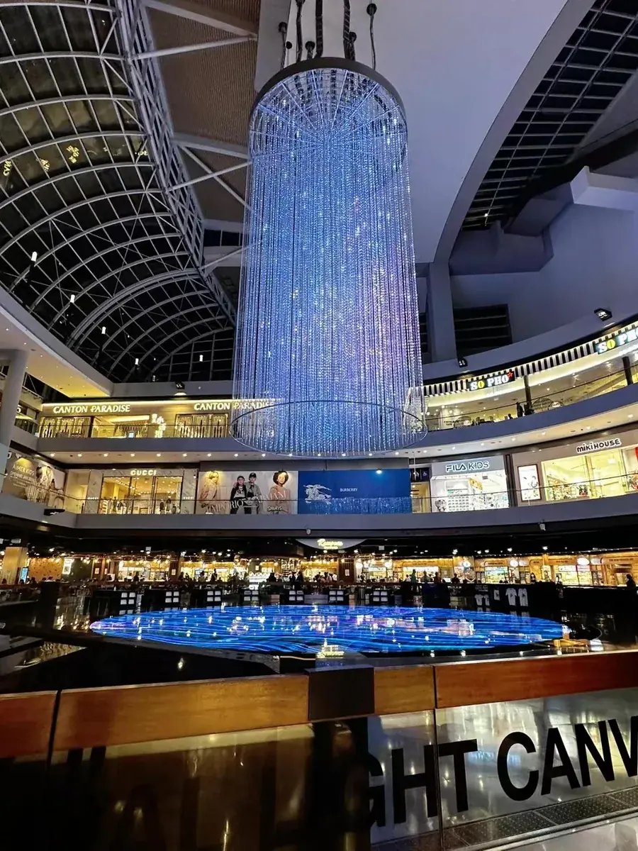 LED light cube installation for night tour and landscape projects — Interactive Lighting Installation series by Dengqi Lighting