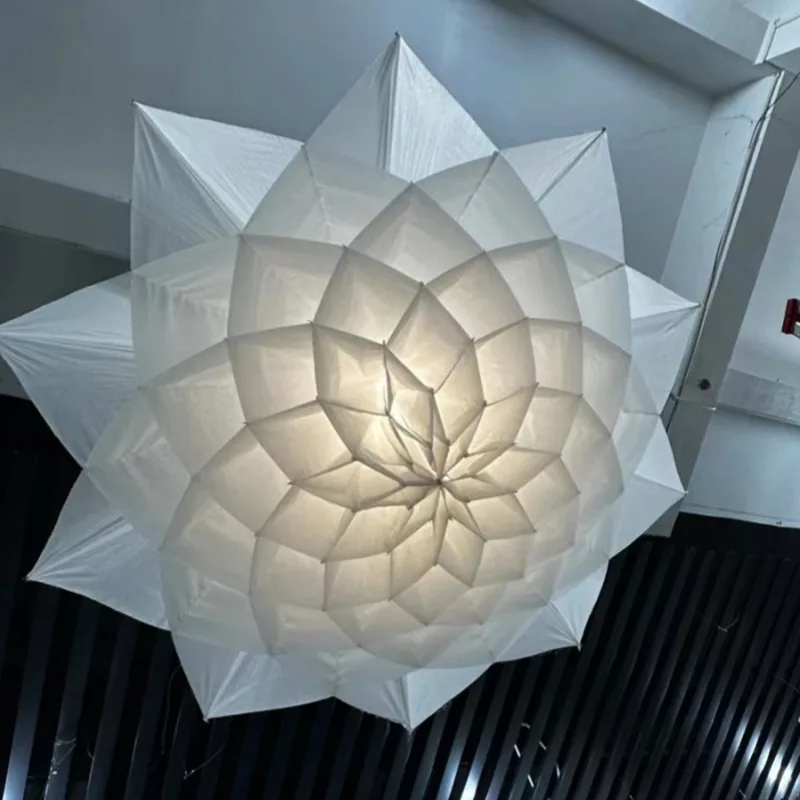 mechanical blooming flower light for night tour and landscape projects — Interactive Lighting Installation series by Dengqi Lighting