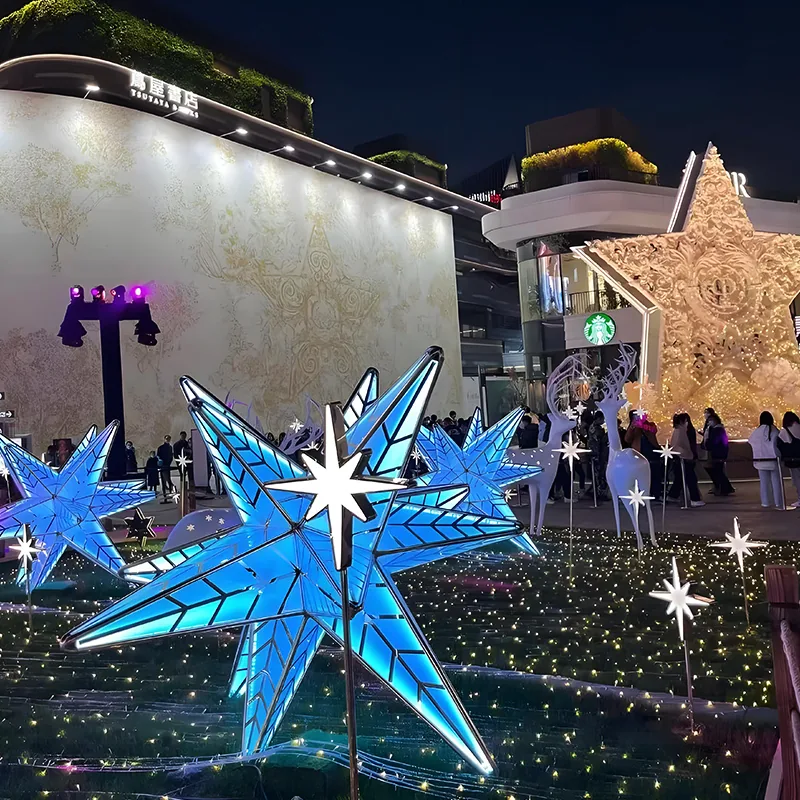 north star light installation for night tour and landscape projects — Interactive Lighting Installation series by Dengqi Lighting