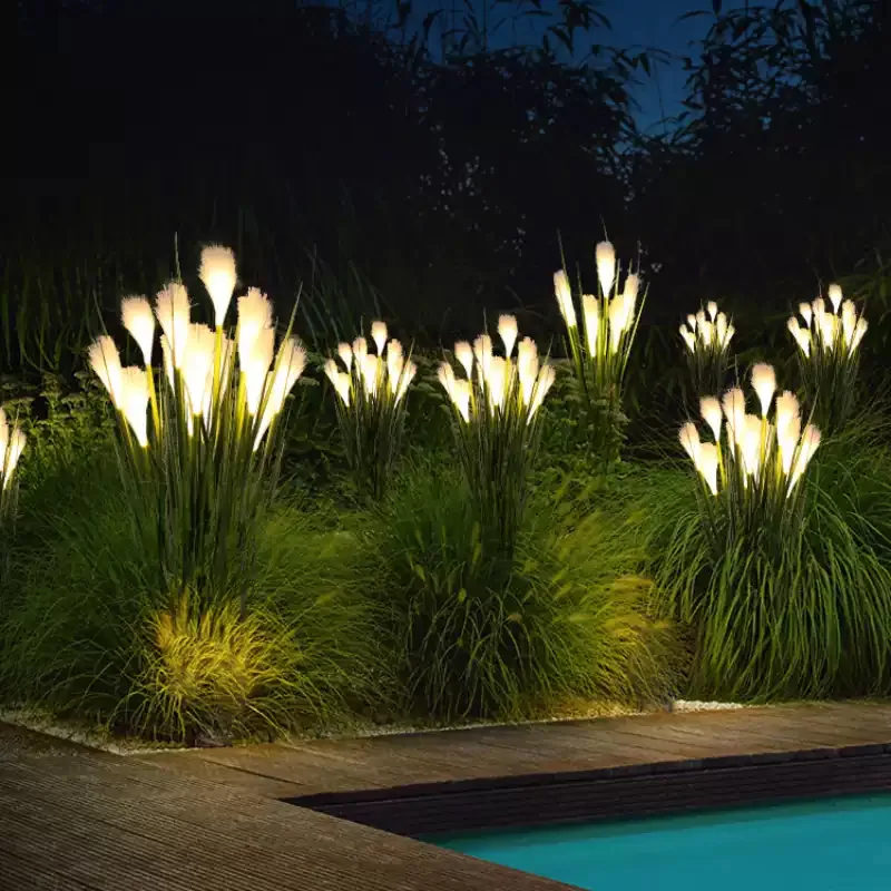 glowing reed floor light for night tour and landscape projects — Floor-mounted Light series by Dengqi Lighting