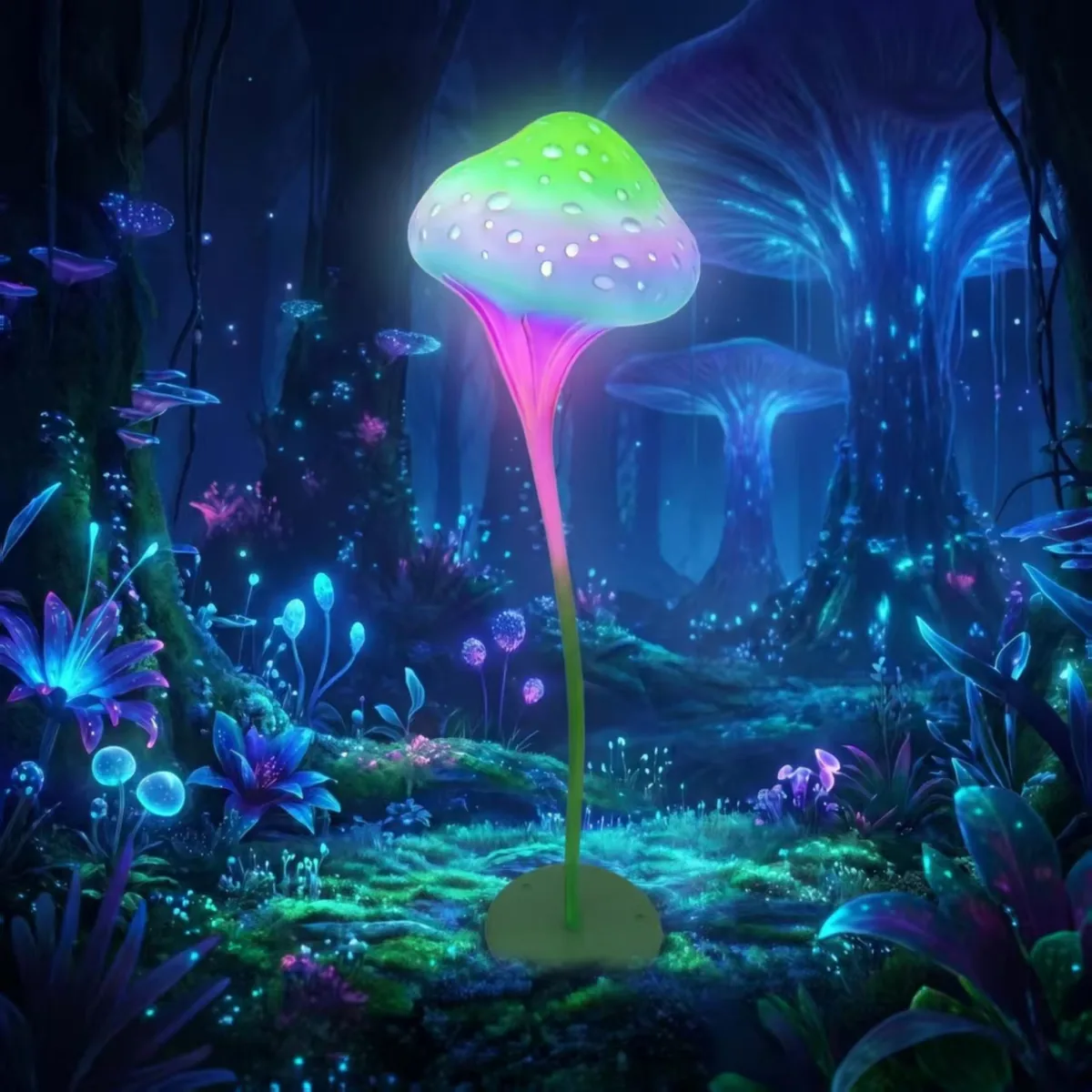 strawberry mushroom light for night tour and landscape projects — Avatar LED Plant series by Dengqi Lighting