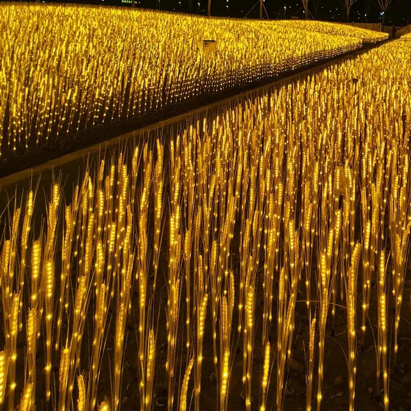 glowing wheat ear light for night tour and landscape projects — Floor-mounted Light series by Dengqi Lighting